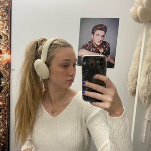 Super cute knit earmuffs